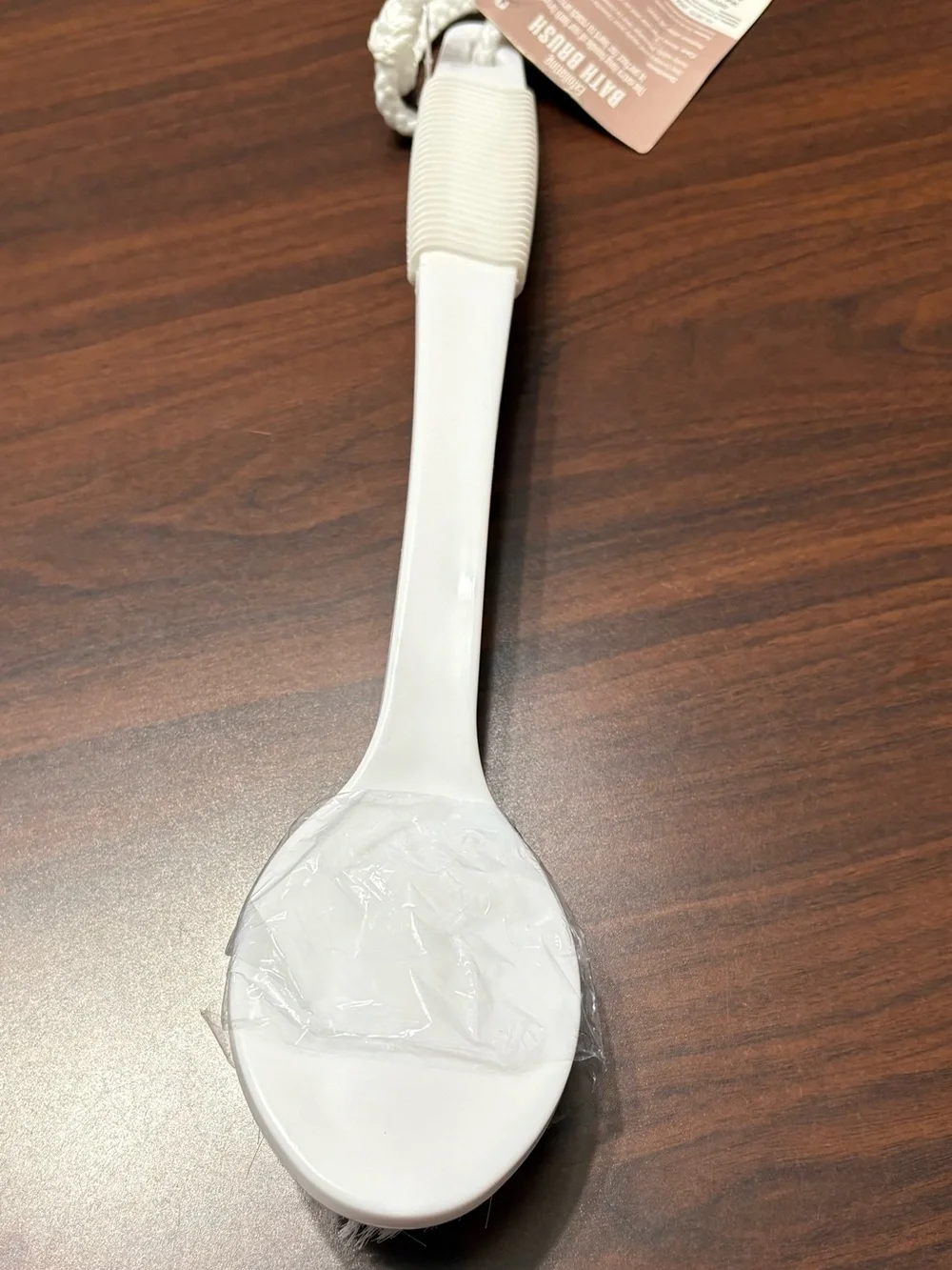 Home Collection Exfoliating Bath Brush - White